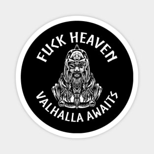 Scandinavian Viking Mythology - Norse God Odin - Valhalla Awaits Magnet